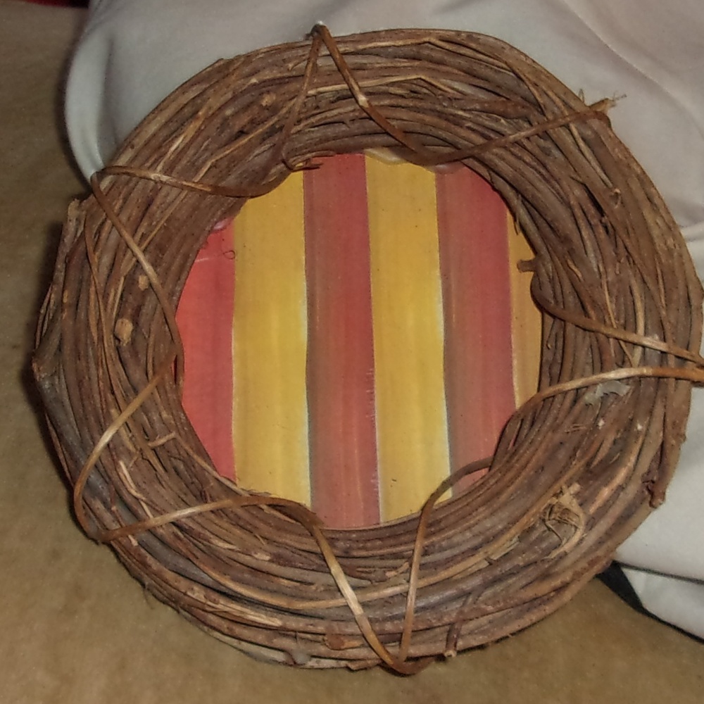 Wreath made with Mackenzie Childs paper